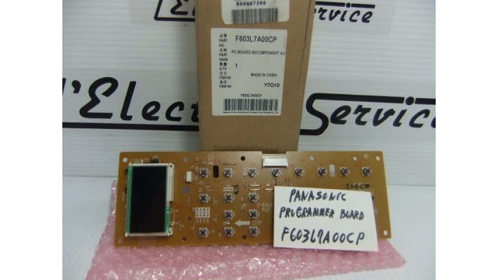 Panasonic F603L7A00CP digital programmer board .